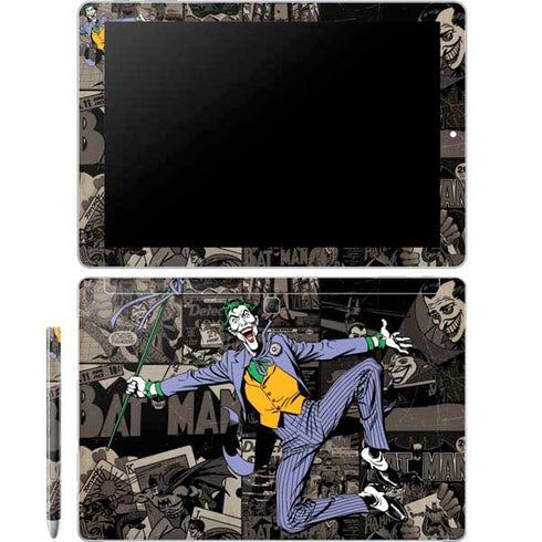 DC Comics The Joker Vintage Action pose pattern Galaxy Book 12in Skin