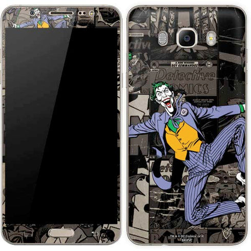 DC Comics The Joker Vintage Action pose pattern Galaxy J7 Skin