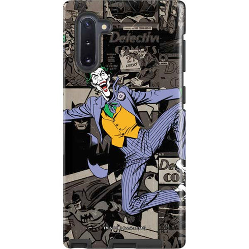 DC Comics The Joker Vintage Action pose pattern Galaxy Cases