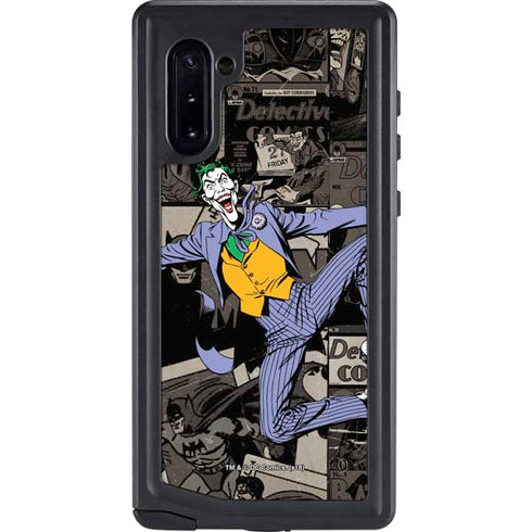 DC Comics The Joker Vintage Action pose pattern Galaxy Cases