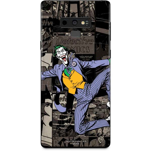 DC Comics The Joker Vintage Action pose pattern Galaxy Note 9 Skin