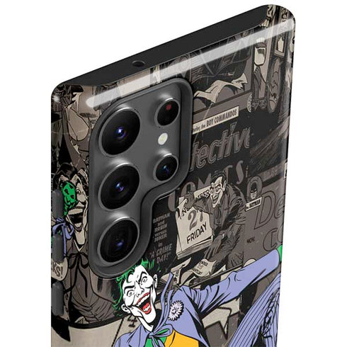 DC Comics The Joker Vintage Action pose pattern Galaxy S23 Ultra Pro Case