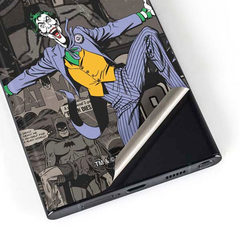 DC Comics The Joker Vintage Action pose pattern Galaxy Skins