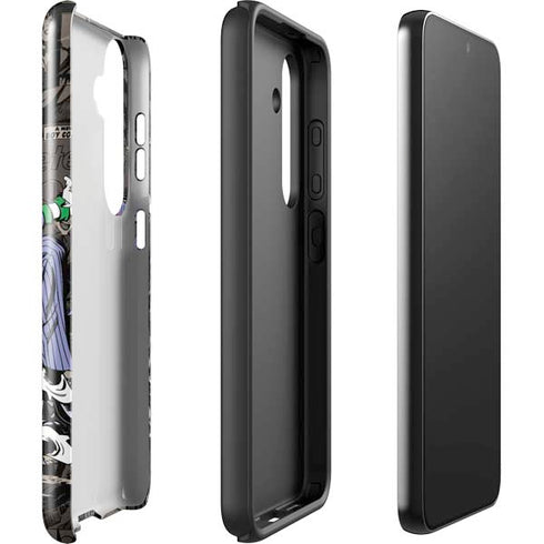 DC Comics The Joker Vintage Action pose pattern Galaxy S25 Plus Impact Case