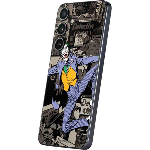 DC Comics The Joker Vintage Action pose pattern Galaxy S25 Plus Skin