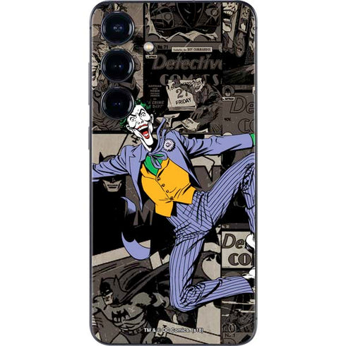 DC Comics The Joker Vintage Action pose pattern Galaxy S25 Skin