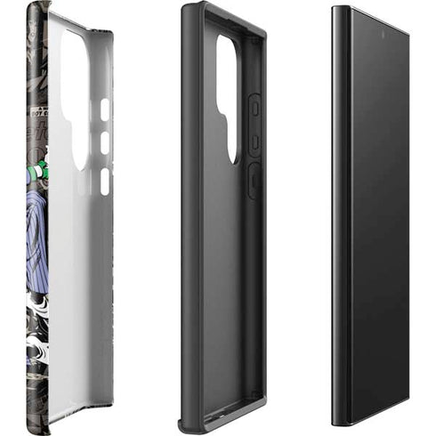 DC Comics The Joker Vintage Action pose pattern Galaxy S25 Ultra Impact Case