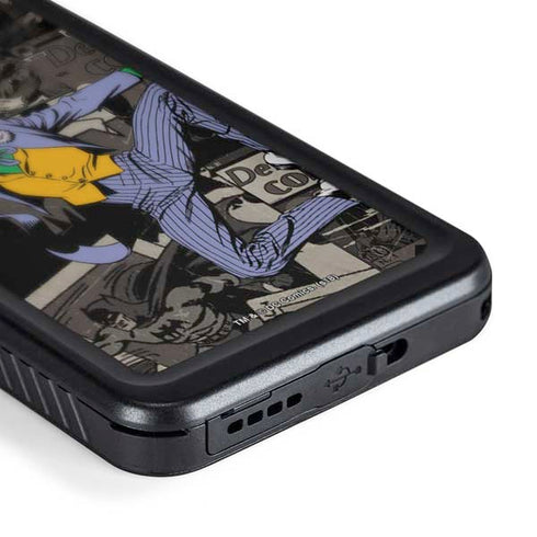 DC Comics The Joker Vintage Action pose pattern Galaxy S24 Waterproof Case