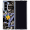 DC Comics The Joker Vintage Action pose pattern Galaxy Z Fold5 5G Clear Case