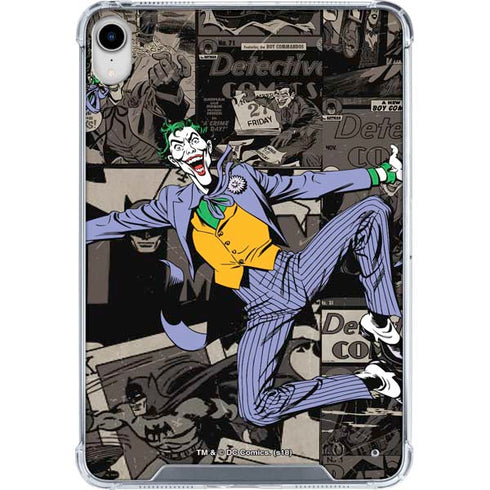 DC Comics The Joker Vintage Action pose pattern iPad 11th Gen (2025) Clear Case