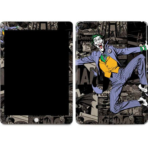 DC Comics The Joker Vintage Action pose pattern Apple iPad Skin