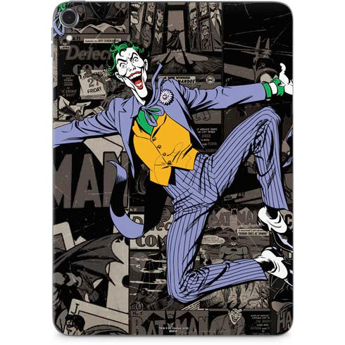 DC Comics The Joker Vintage Action pose pattern Apple iPad Pro Skin
