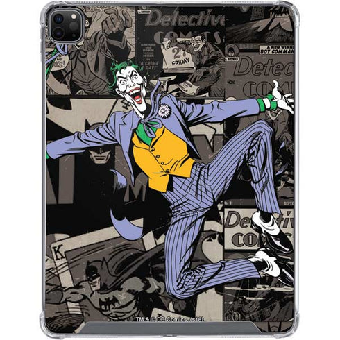 DC Comics The Joker Vintage Action pose pattern iPad Cases