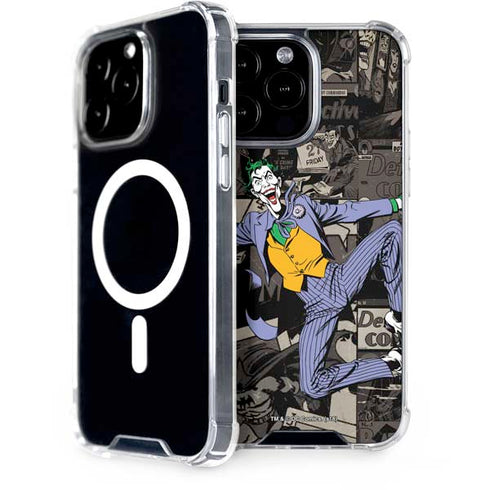 DC Comics The Joker Vintage Action pose pattern iPhone Cases