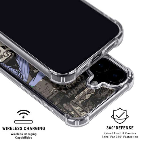 DC Comics The Joker Vintage Action pose pattern iPhone 16 MagSafe Case