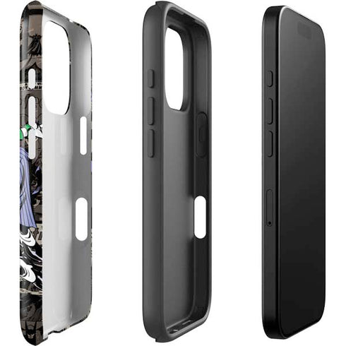DC Comics The Joker Vintage Action pose pattern iPhone 16 Pro Impact Case