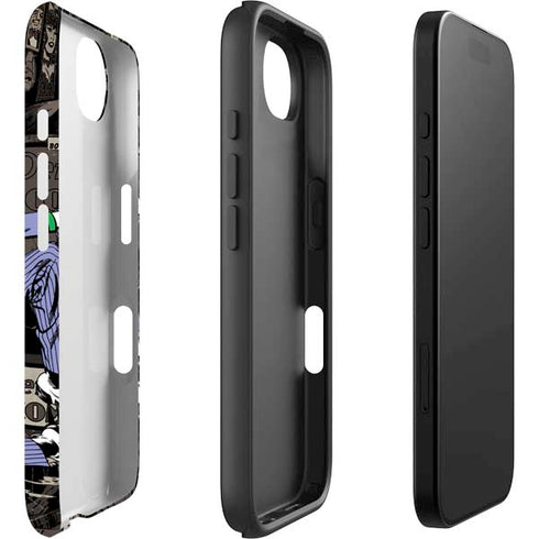 DC Comics The Joker Vintage Action pose pattern iPhone 16e Impact Case