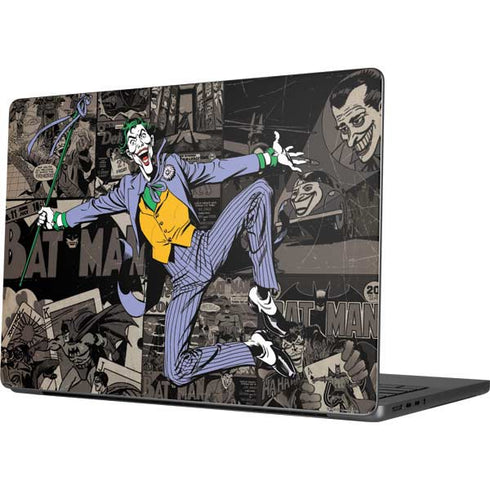 DC Comics The Joker Vintage Action pose pattern Apple MacBook Pro 14-inch Skin