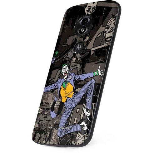 DC Comics The Joker Vintage Action pose pattern Moto E5 Play Skin