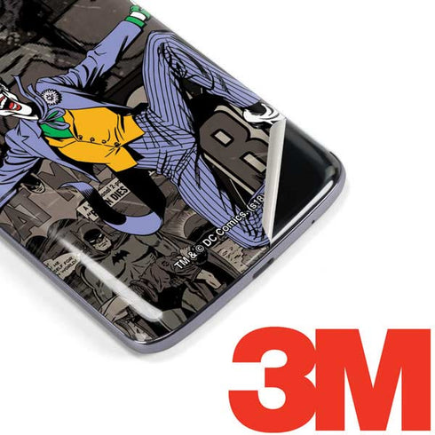 DC Comics The Joker Vintage Action pose pattern Moto E5 Plus Skin
