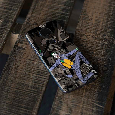 DC Comics The Joker Vintage Action pose pattern Moto E5 Plus Skin
