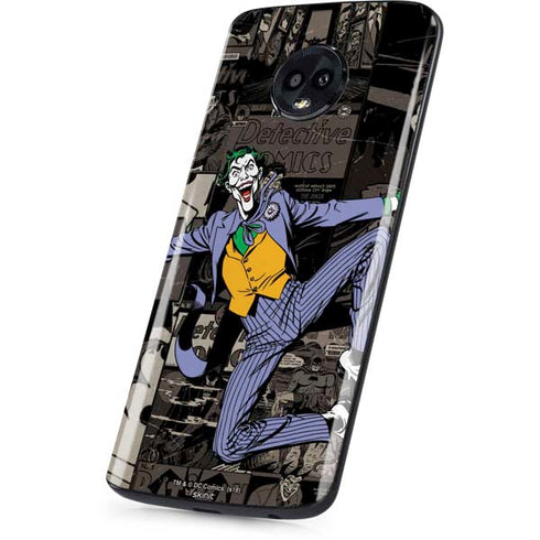 DC Comics The Joker Vintage Action pose pattern Moto G6 Skin
