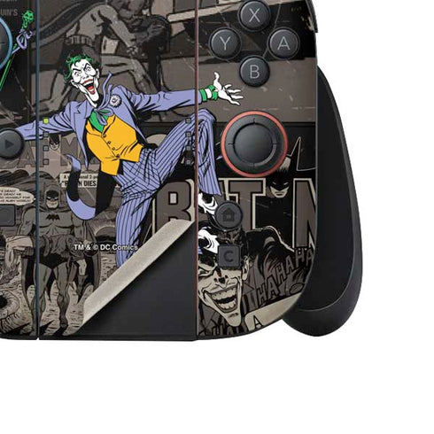 DC Comics The Joker Vintage Action pose pattern Nintendo Switch 2 (2025) Joy-Con Controller Skin