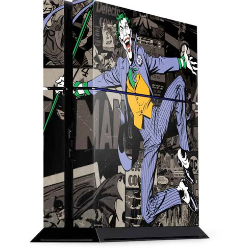 DC Comics The Joker Vintage Action pose pattern PlayStation PS4 Skins