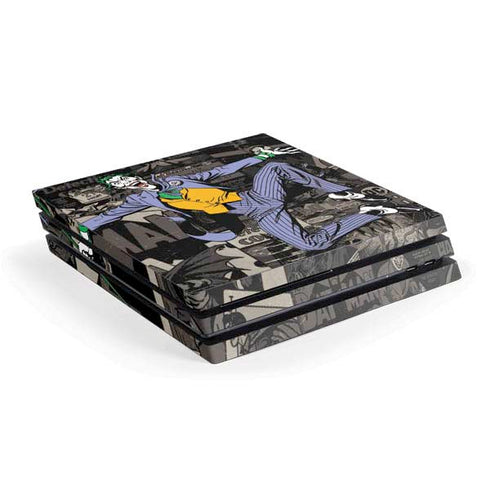 DC Comics The Joker Vintage Action pose pattern PlayStation PS4 Skins