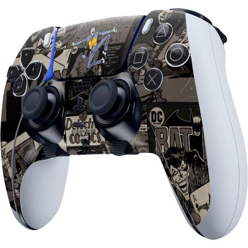 DC Comics The Joker Vintage Action pose pattern PS5 DualSense Edge Pro Controller Skin