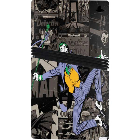 DC Comics The Joker Vintage Action pose pattern PS5 Pro Bundle Skin