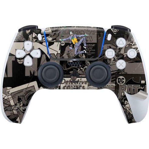 DC Comics The Joker Vintage Action pose pattern PS5 Pro Disk Bundle Skin
