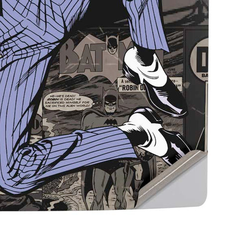 DC Comics The Joker Vintage Action pose pattern PS5 Pro Disk Console Skin