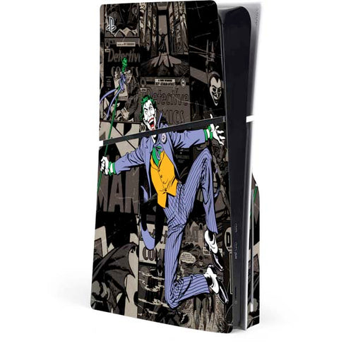 DC Comics The Joker Vintage Action pose pattern PlayStation PS5 Skins