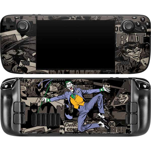 DC Comics The Joker Vintage Action pose pattern Steam Deck Handheld Gaming Computer OLED Skin