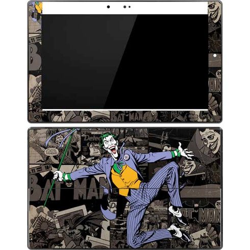 DC Comics The Joker Vintage Action pose pattern Surface Pro Tablet Skin