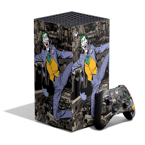 DC Comics The Joker Vintage Action pose pattern XBox Series X Digital Edition Bundle Skin