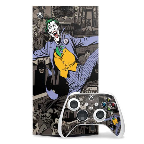 DC Comics The Joker Vintage Action pose pattern Xbox Series X Skins