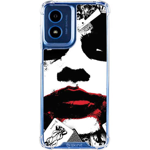DC Comics The Joker Dark Knight Poster Art Moto G 5G (2024) Clear Case