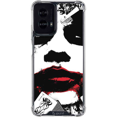 DC Comics The Joker Dark Knight Poster Art Moto G Power 5G (2024) Clear Case