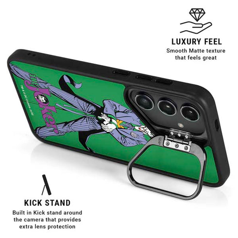 DC Comics The Joker Classic Art Pose Galaxy S25 Kickstand Case