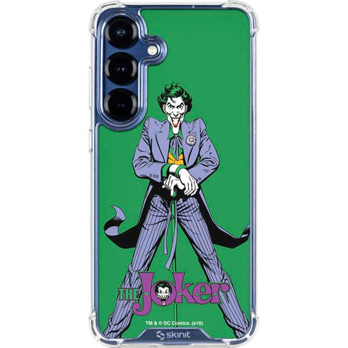 DC Comics The Joker Classic Art Pose Galaxy S25 Clear Case