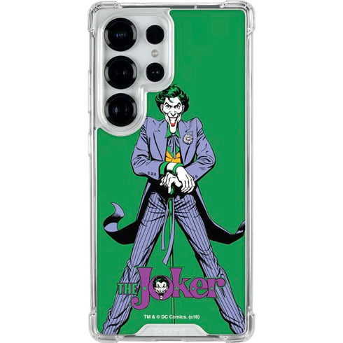 DC Comics The Joker Classic Art Pose Galaxy S25 Ultra Clear Case