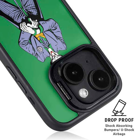 DC Comics The Joker Classic Art Pose iPhone 15 Plus Kickstand Case