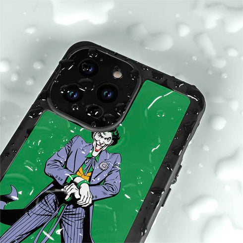 DC Comics The Joker Classic Art Pose iPhone 15 Pro Waterproof Case