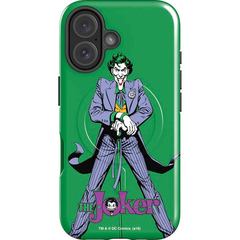 DC Comics The Joker Classic Art Pose iPhone 16 Plus Magsafe Impact Case