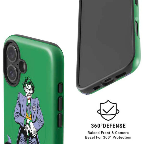 DC Comics The Joker Classic Art Pose iPhone 16 Plus Magsafe Impact Case