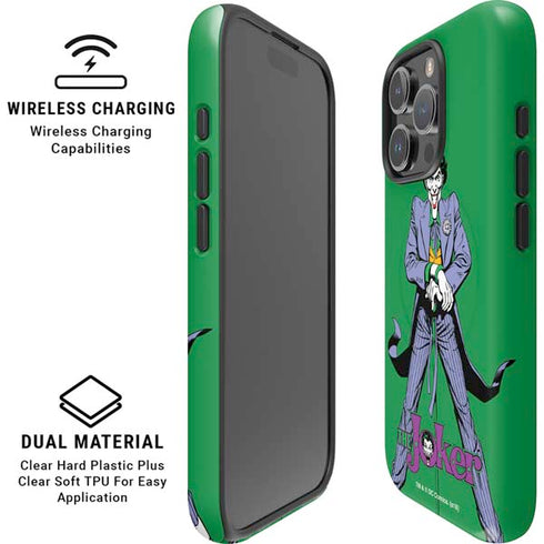DC Comics The Joker Classic Art Pose iPhone 16 Pro Max Magsafe Impact Case