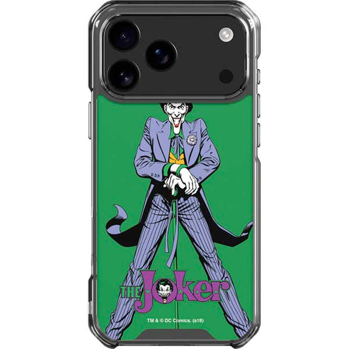 DC Comics The Joker Classic Art Pose iPhone 18 Pro Max Clear Case