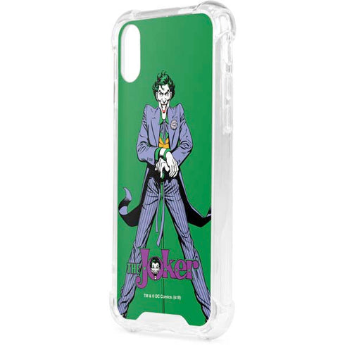 DC Comics The Joker Classic Art Pose iPhone XS Clear Case